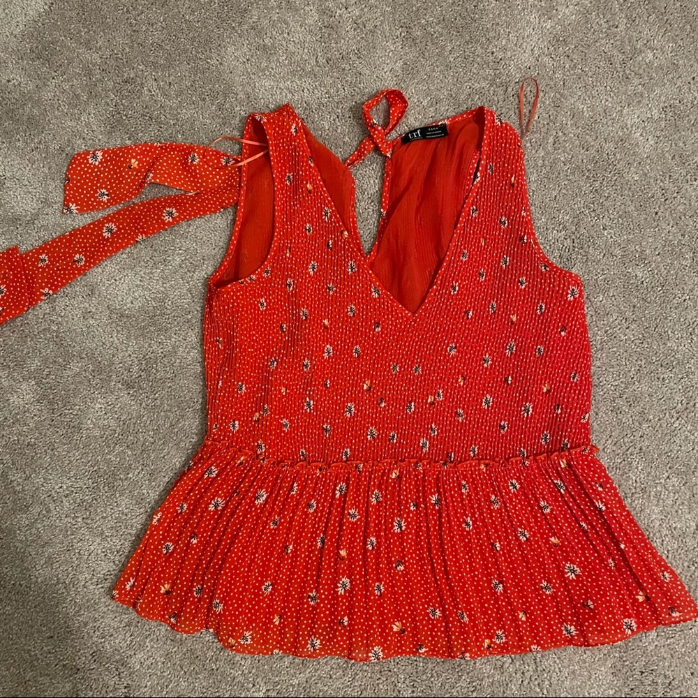 Zara peplum top